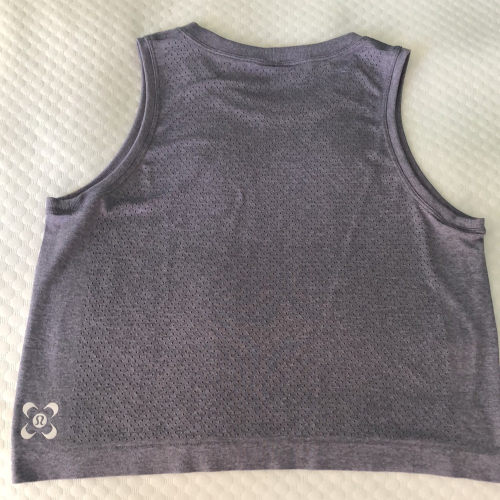 Lululemon, Train To Be Tank -Seawheeze, Size 6, Lavender-grey.